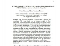 O Papel da web na mudança de paradigma de propriedade intelectual, Daiane Hemerich (UPF-RS)